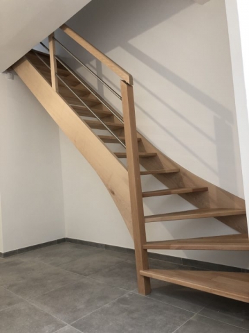 escalier bois sans contre-marche